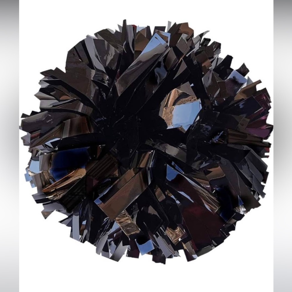 Black Cheerleading Pom Pom